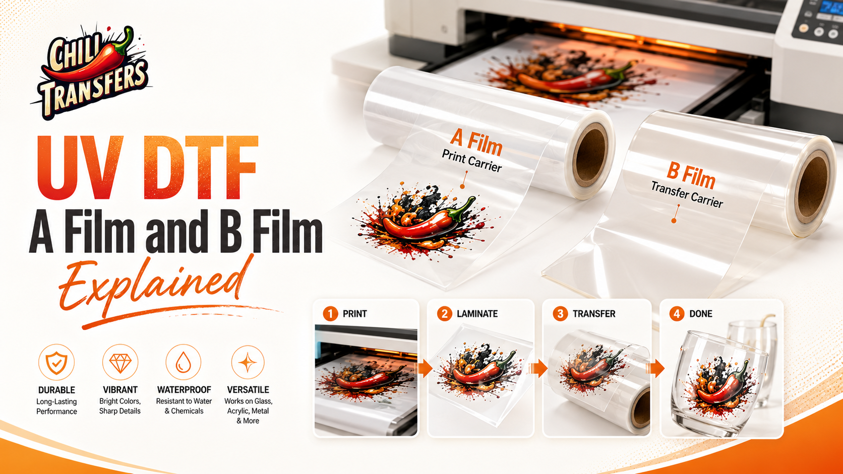 UV DTF A Film and B Film Explained