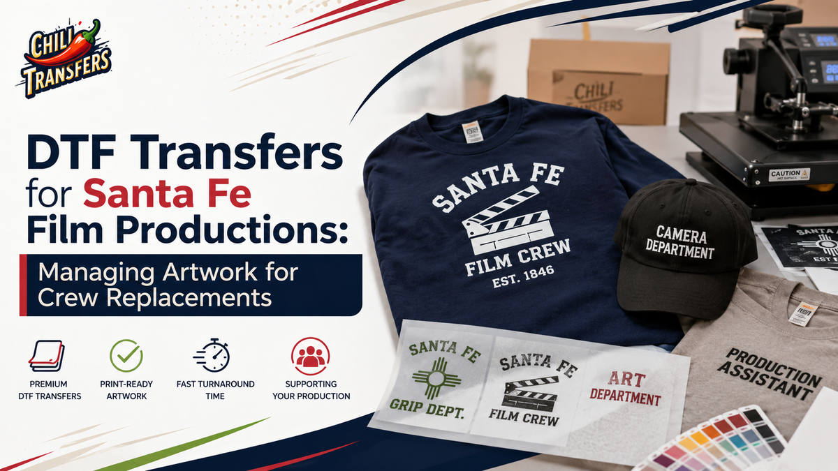 DTF Transfers for Santa Fe Film Productions: Managing Artwork for Crew Replacements