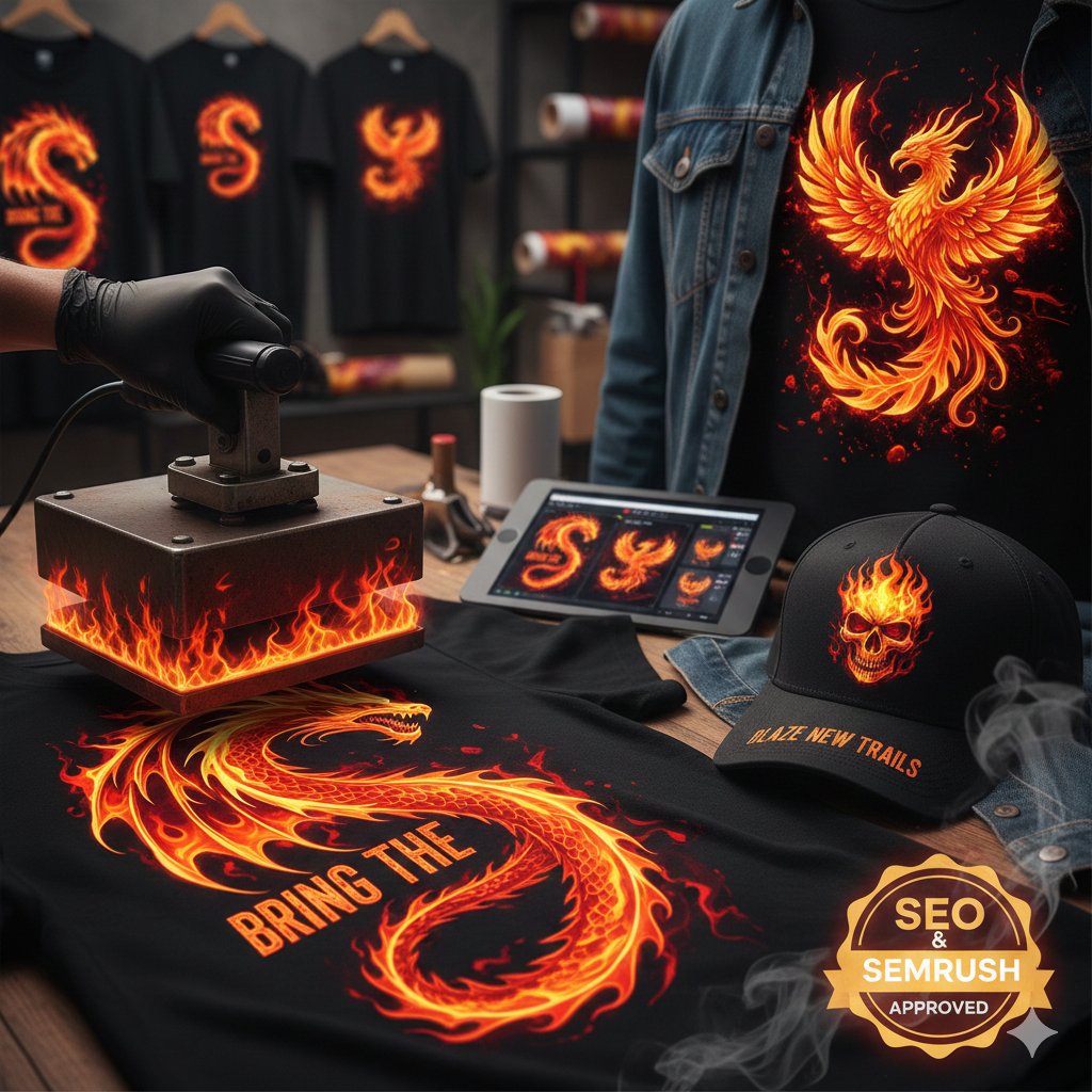 Custom Heat Transfers That Bring the Fire to Your Designs