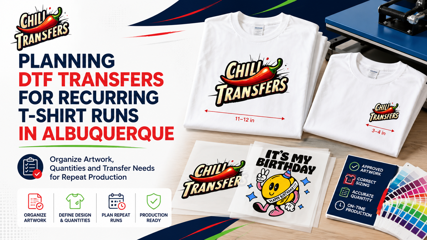 Planning DTF Transfers for Recurring T-Shirt Runs in Albuquerque