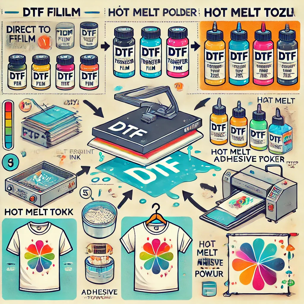 DTF Materials Guide | Inks, Films & Powders Explained