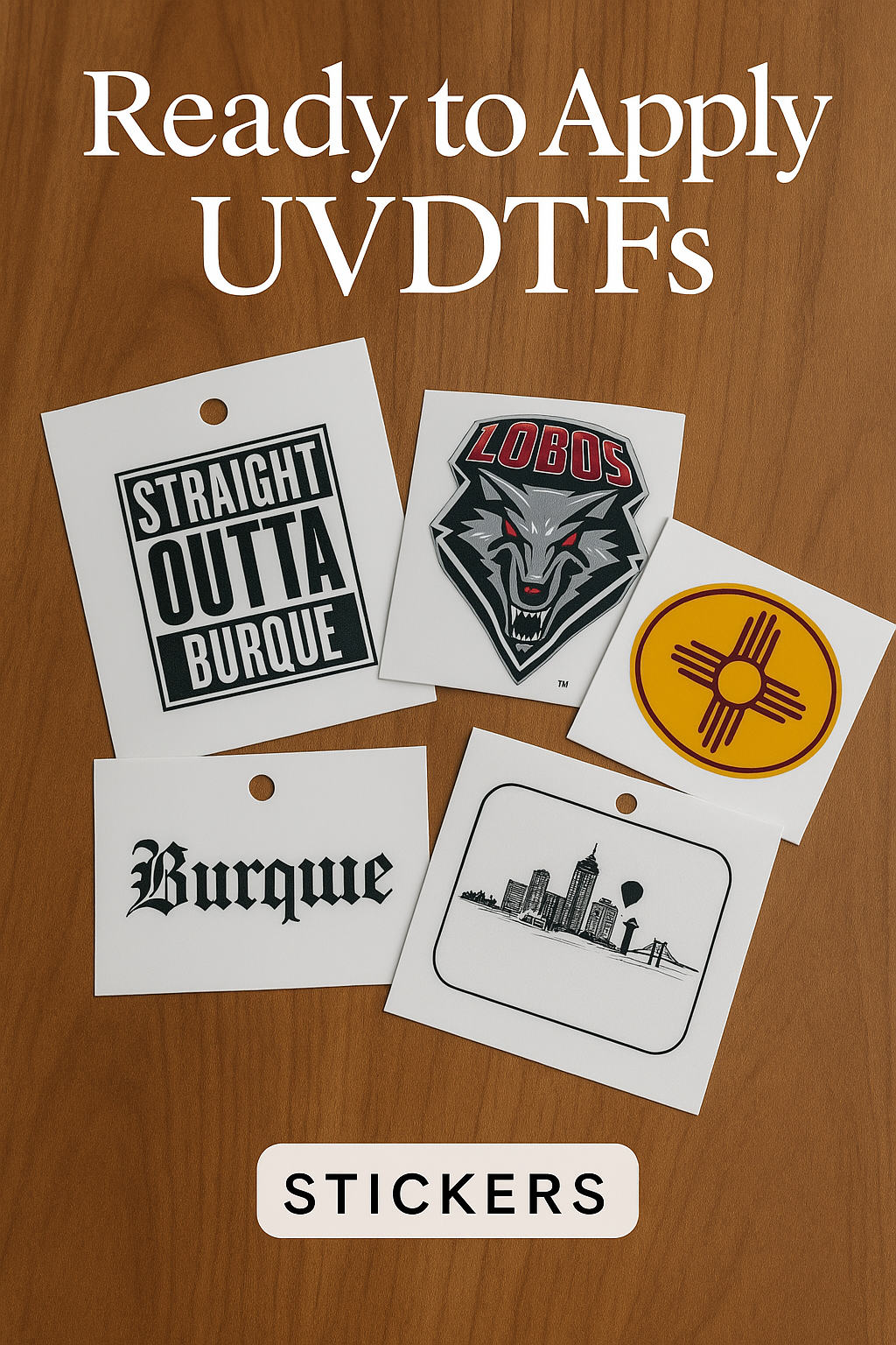 Sticker Ready To Use Ready to Apply UV Stickers - Durable, Customizable, and Easy to Use