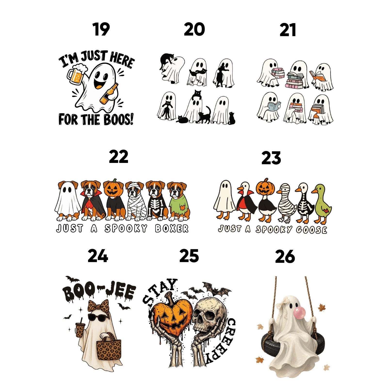 Halloween/Fall DTF Transfers (Ready to Press)