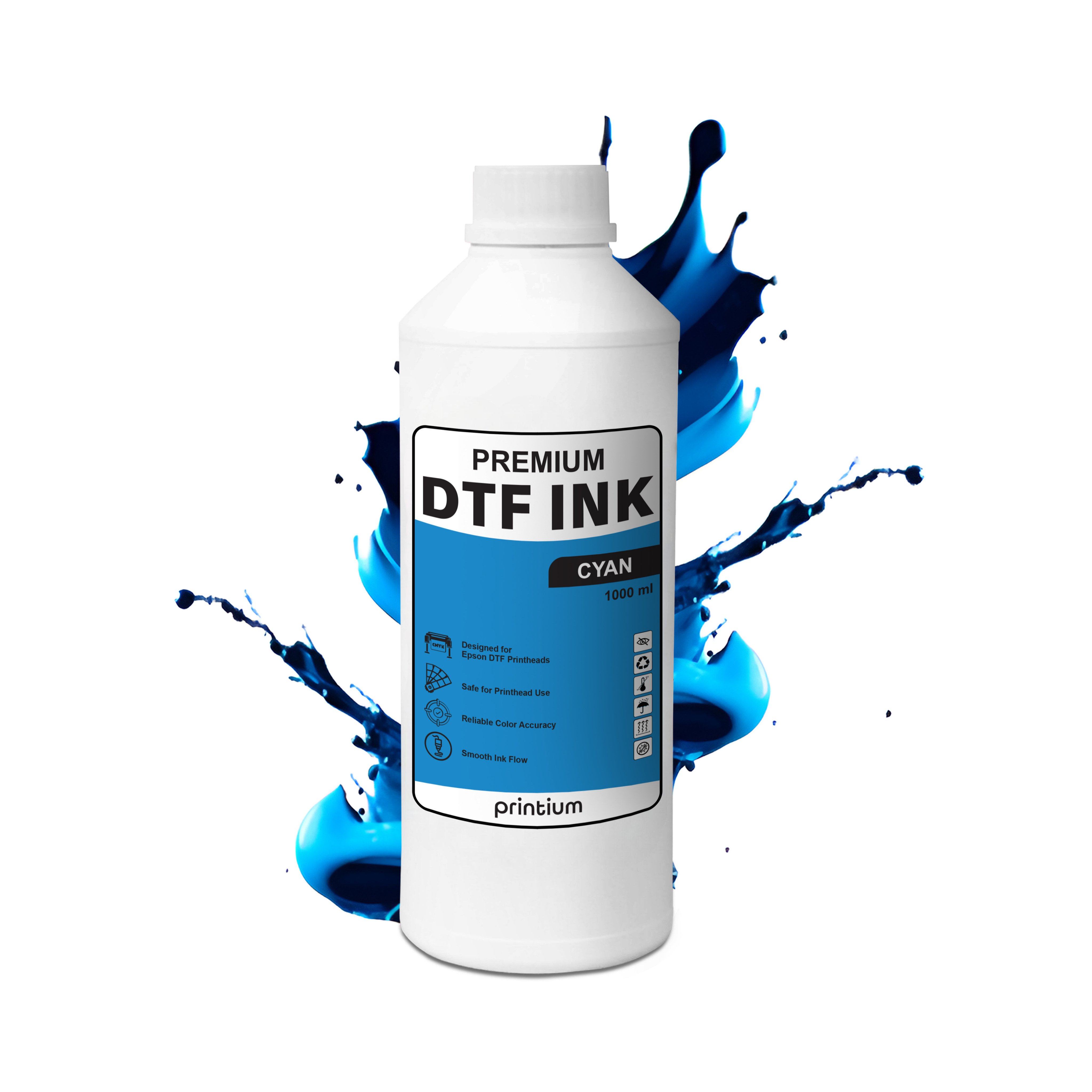 Premium DTF Ink - Cyan 1000 ml