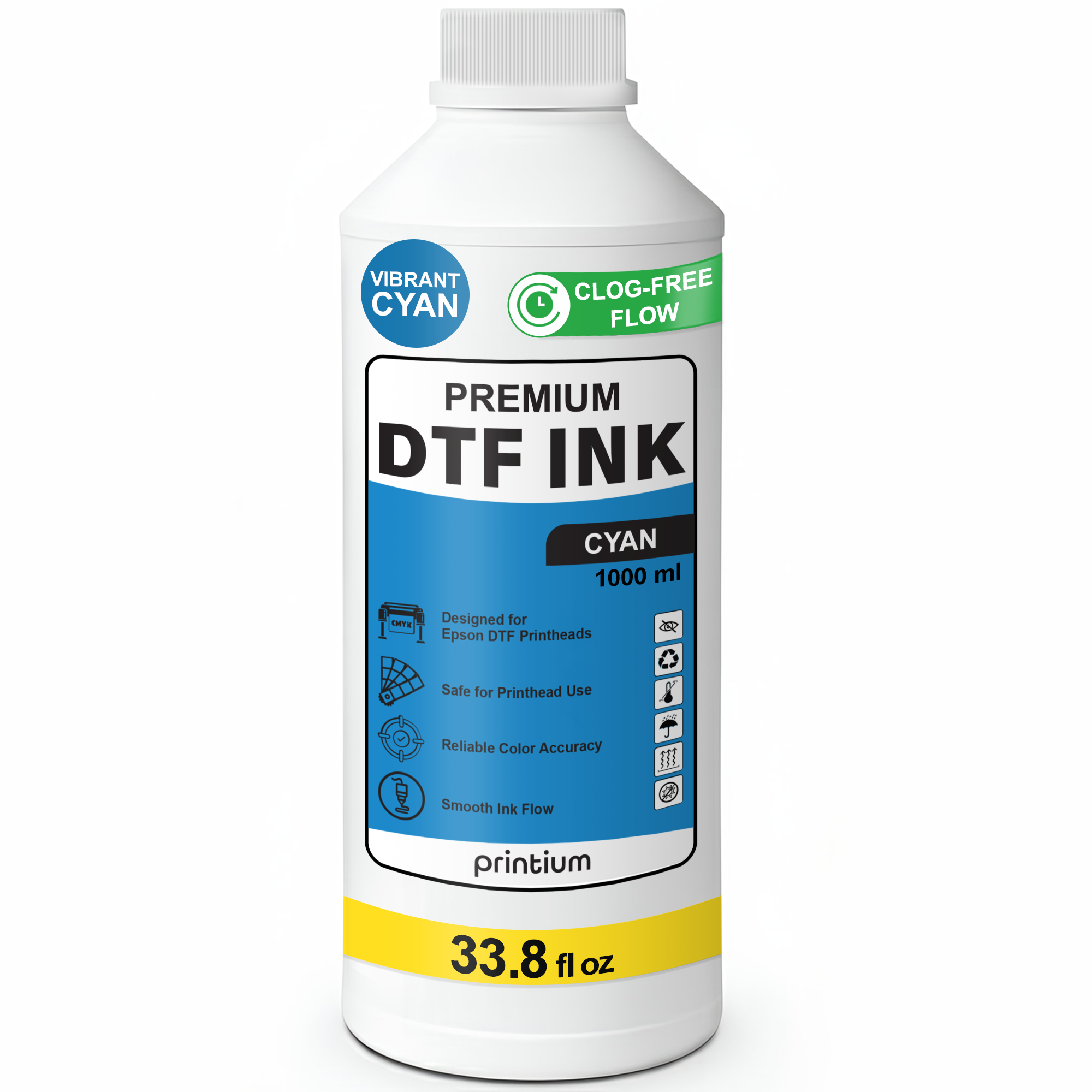 Premium DTF Ink - Cyan 1000 ml