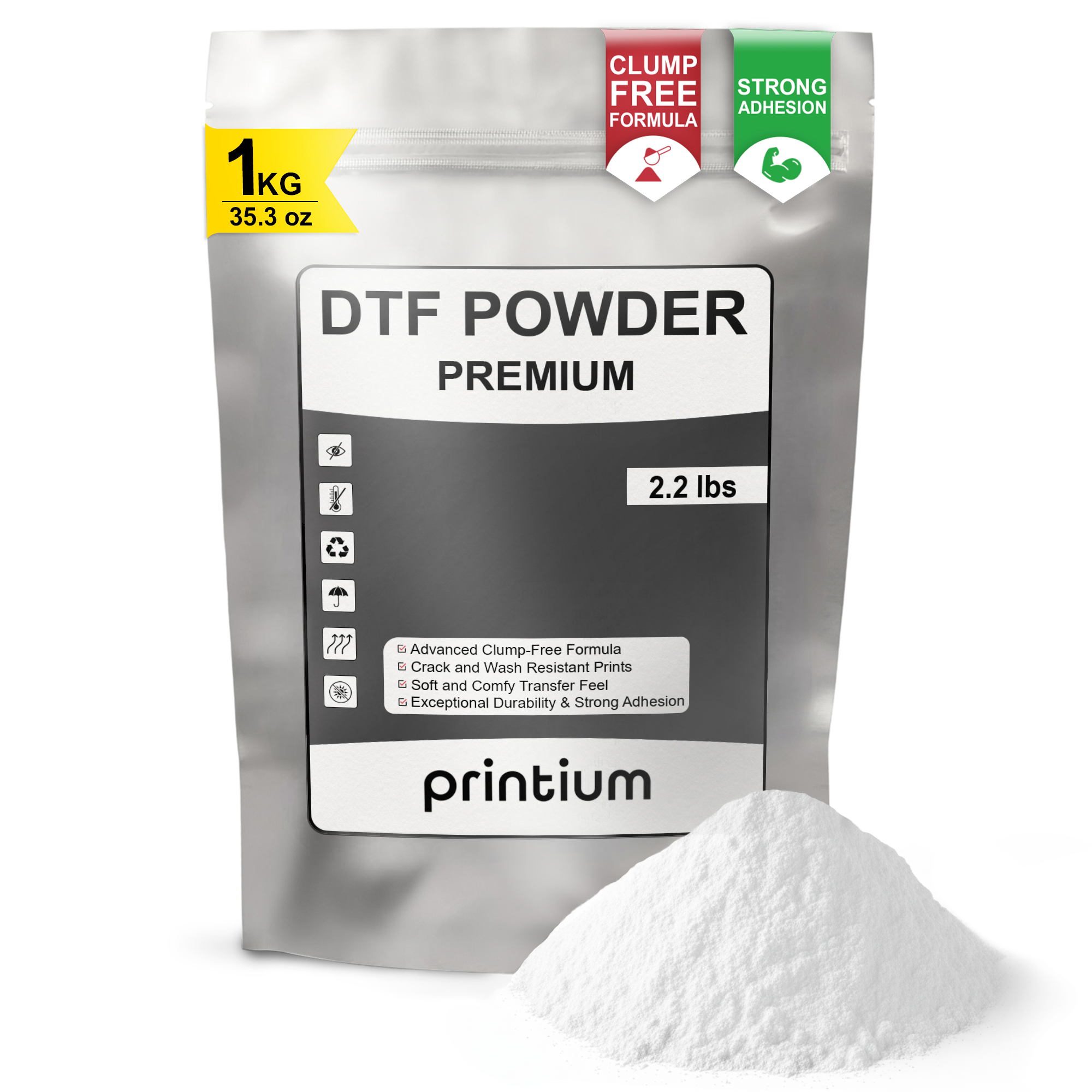 Premium DTF Powder 2.2 lbs - High-Quality DTF Transfers